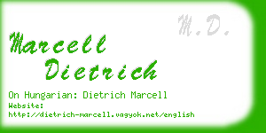 marcell dietrich business card